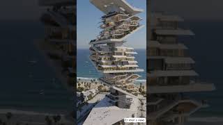 Residential modern High rise building on sea views