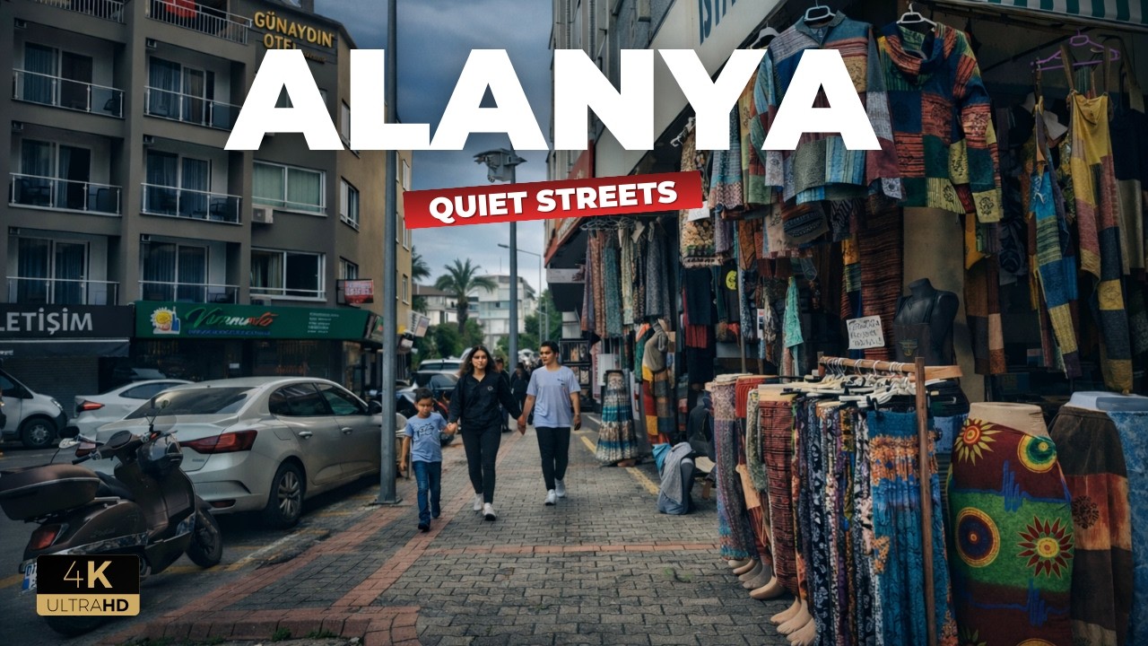 Damlataş Street Alanya 🇹🇷 | Real City Walk | February 2026 [4K HD]