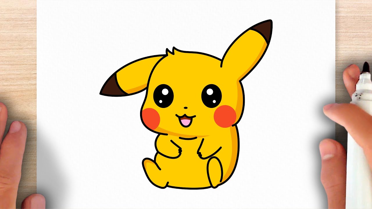 Como Desenhar o Pikachu Fofo Passo a Passo - YouTube