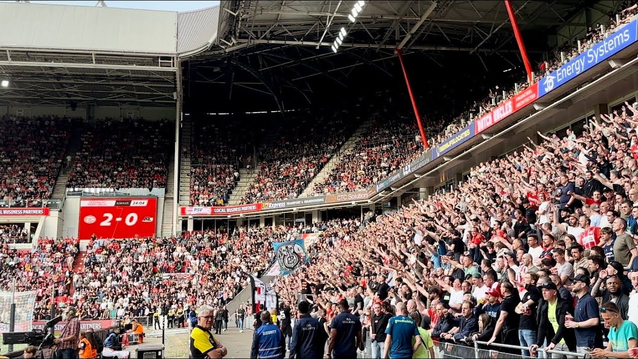 Hier in het Zuiden / Eens per jaar wordt PSV Kampioen : PSV-AZ : 06/04