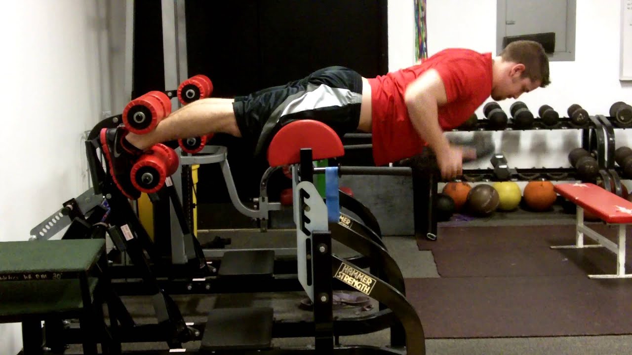 Hyperextension + Row - YouTube