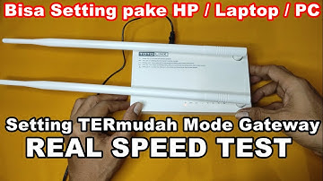 Kecepatan Nyata Internet TOTOLINK N300RH v.4 - Gateway Mode