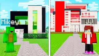 Mikey Noob Modern House vs JJ Pro Futuristic Maison - Minecraft Maizen