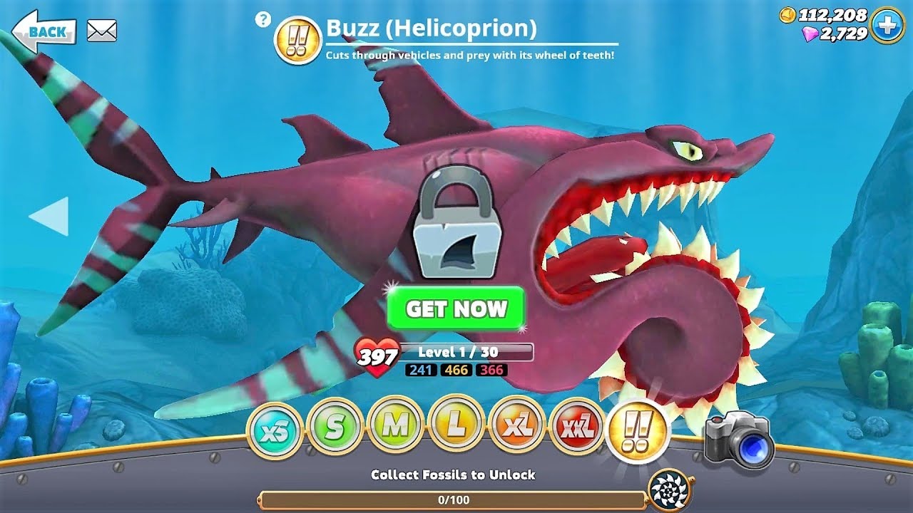 Hungry Shark World Buzz Helicoprion Android Gameplay Droidcheatgaming Youtube