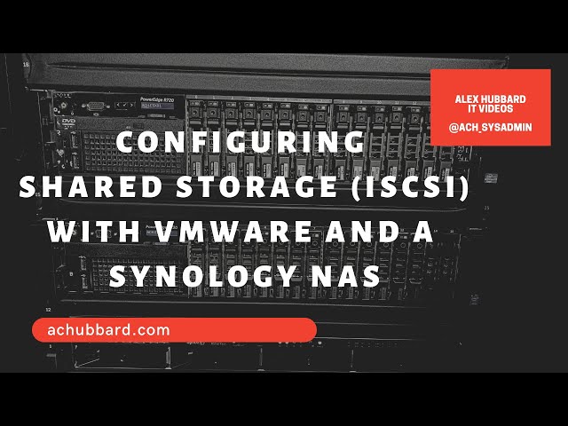 Business Storage NAS - How to Setup an NFS or iSCSI VMware