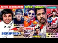 Admin vs creators  scripted nonstopgamingclassyfreefire upsahil nxt 2 desigamers