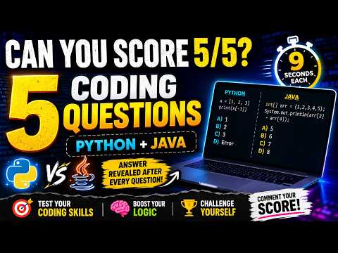 Can You Score 5/5? 😈 5 Java Questions That Will Trick You! | Coding Challenge