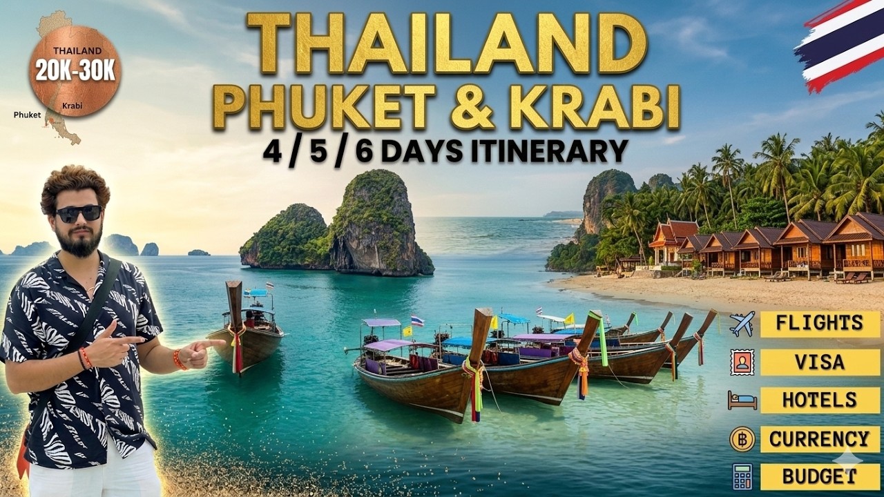 Phuket Krabi Travel Guide 2026 | Phi Phi Island | Complete Itinerary, Tdac, Tour & Tips from India