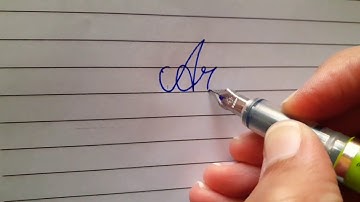 Name "Arfa" in Cursive Writing.