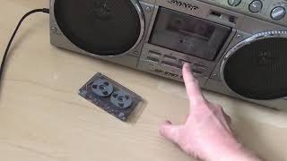 SHARP GF-8787h vintage stereo radio cassette boombox