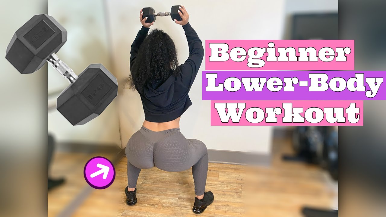 Build a Booty | Easy Leg Exercises // Dumbbell Only Workout - Glute ...