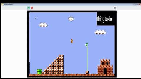 How i made mario game on scratch