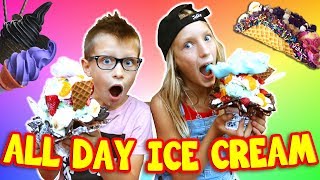 ALL DAY (literally!!!) Ice Cream Challenge!!! screenshot 3