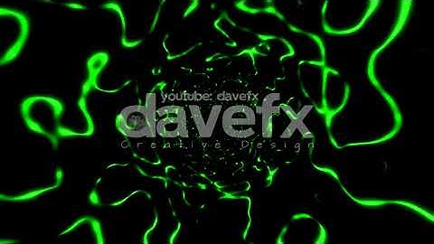 DAVE FX - 3D Green Abstract Rotating Tunnel Background Backdrop