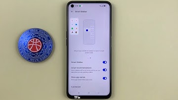 How to move the smart sidebar and edge screen on Realme 9i Android 12