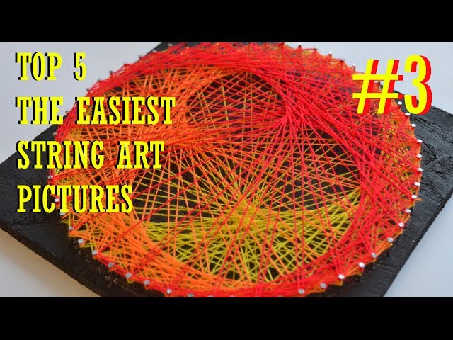 TOP 5 THE EASIEST STRING ART 3 | LOTUS | DIY TUTORIAL