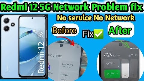 Redmi 12 5g Network Problem Solution|| Redmi 12 5g No service Solution| Redmi Mobile Network Problem