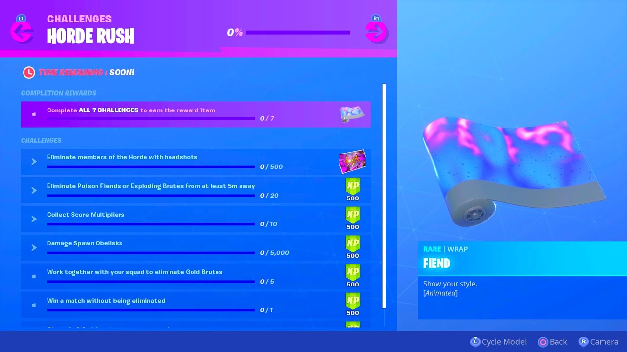 HOW TO COMPLETE HORDE RUSH CHALLENGES IN FORTNITE!