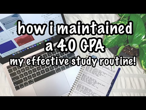 HOW I MAINTAINED A 4.0 GPA TAKING 6 COURSES | Effective Study Routine | maddy a
