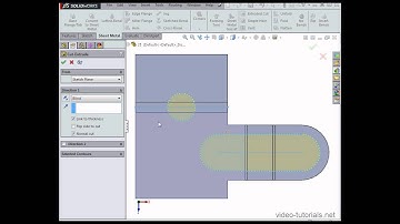 How to fold and unfold sheet metal parts - Solidworks