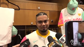 Luis Arraez on being traded to the Padres and how welcome he feels with his new teammates & city