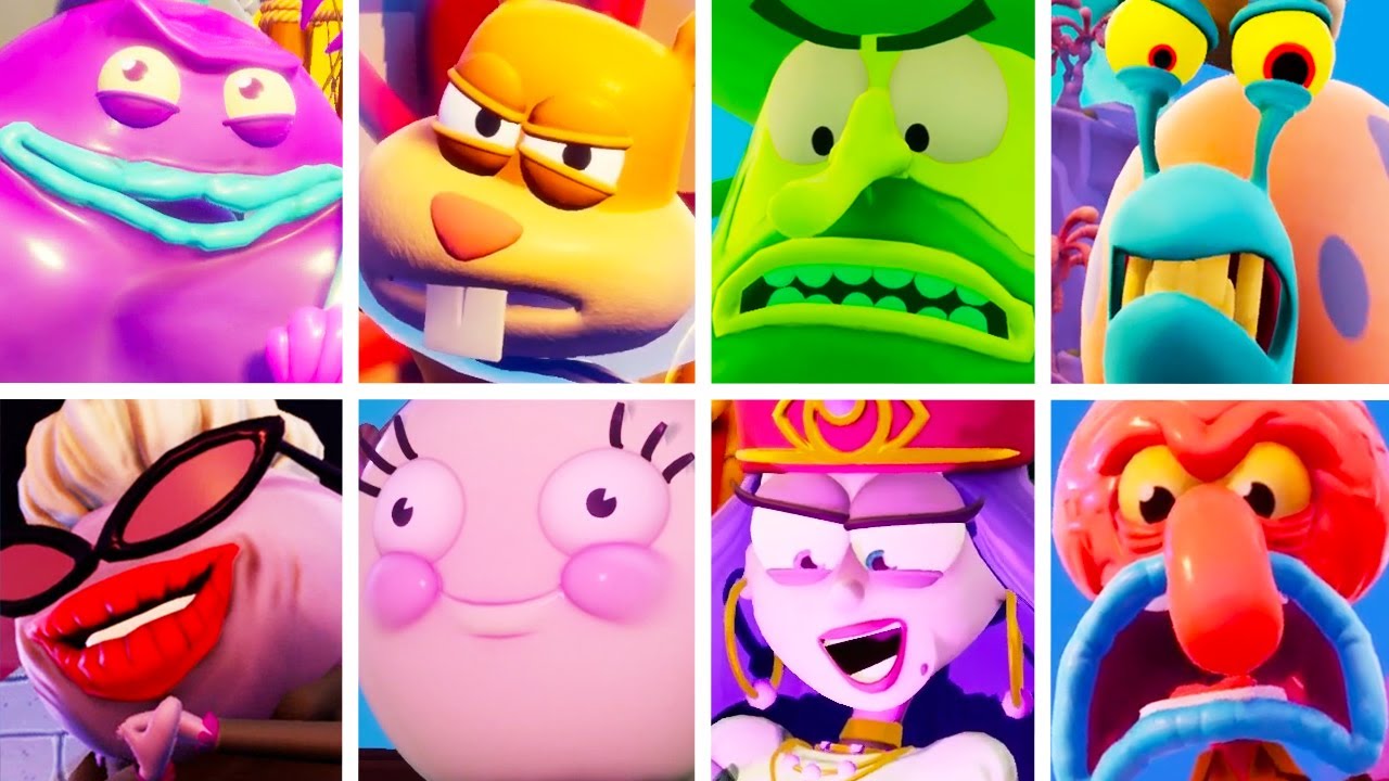 SpongeBob Cosmic Shake - All Bosses (No Damage)