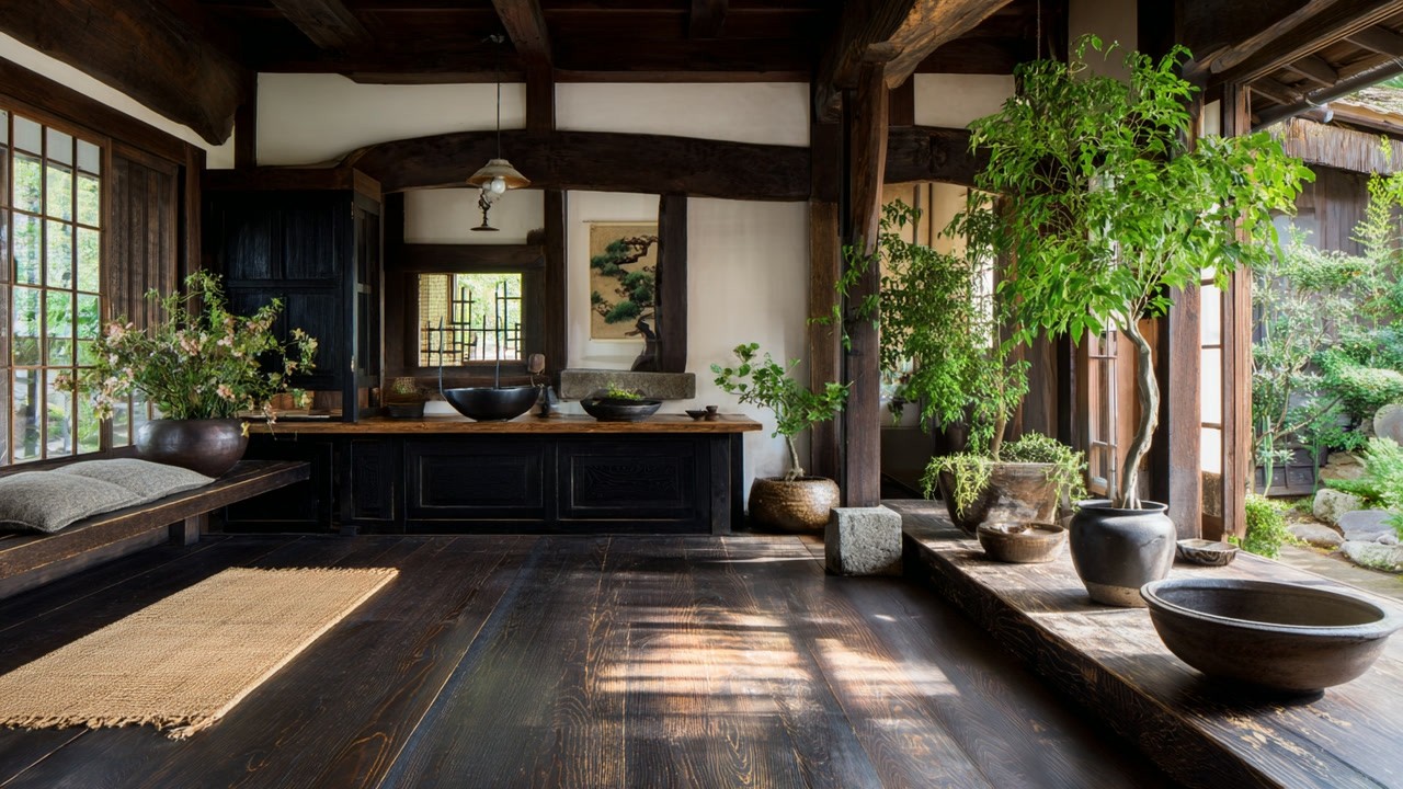 Традиционные японские дома, в которых идеально сочетаются японский дизайн и ваби-саби.