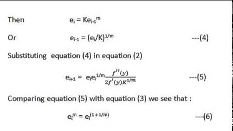 Order of Convergence of Secant Method