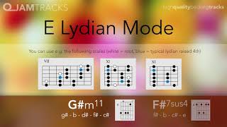 Miniatura del video "Steve Vai Style E Lydian mode Guitar Backing Track"