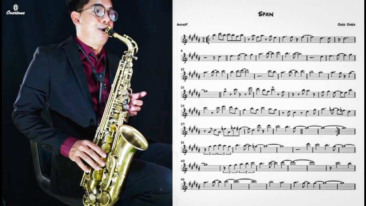 Spain (easy solo) for Saxophone YouTube