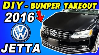 DIY: 2015  2016  2017  2018 Volkswagen Jetta Front Bumper Removal / Takeout  Any Bumper Takeout