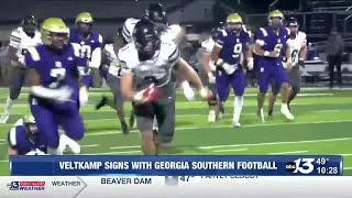 South Warren Football's Button and Veltkamp sign to play at the next level