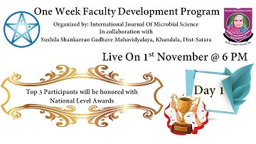 Faculty Development Program | Statistical Analysis in Academics & Research | 1st Nov, 2020