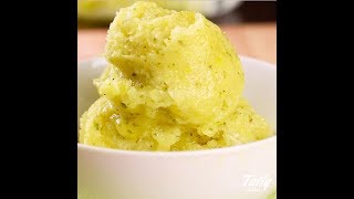 آيس كريم بالليمون والنعناع سهلة جداً -  Homemade icecream Lemon & Mint