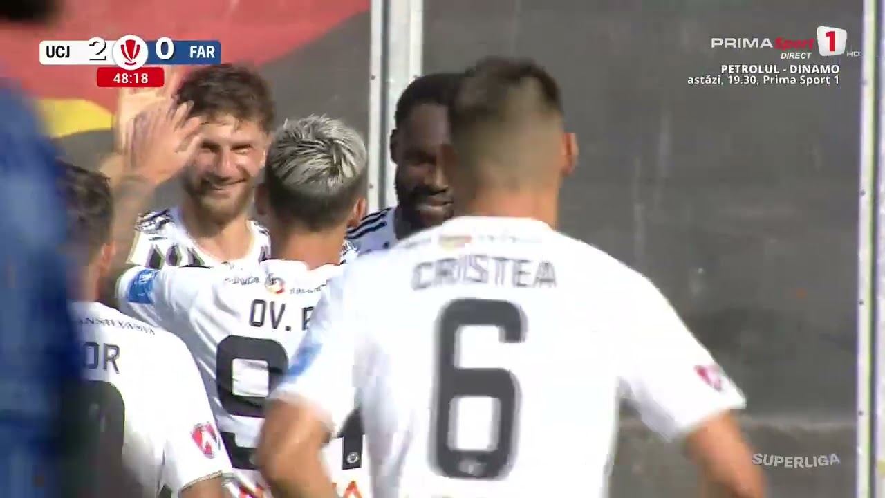 FC Universitatea Cluj 2–1 FCV Farul Constanța full highlights