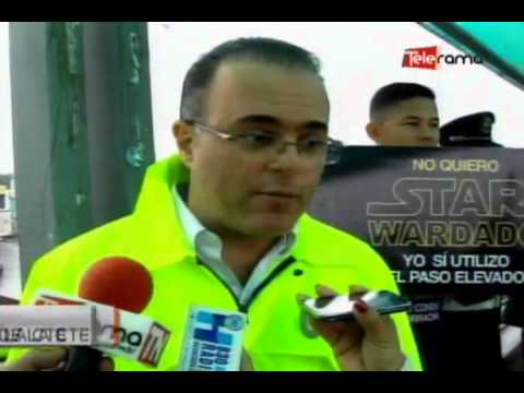 260 peatones han sido sancionados por no utilizar pasos elevados