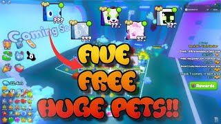 5 FREE HUGE PETS PET SIM 99