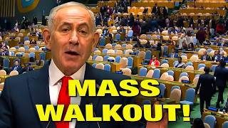 Netanyahu HUMILIATED By Mass Walkout During UN Speech!