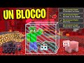 HO ESPLORATO IL NETHER DI MINECRAFT IN UN SOLO BLOCCO DA ZOMBIE!
