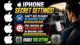 iPhone Secret Setting | Stop Motion Sickness While Using iPhone in a Moving Car 🚗 #iphonesettings