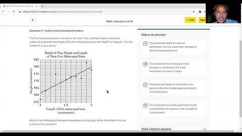 || BREAKING DOWN THE SAT MATH || Interpreting the Line of Best Fit