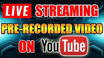 How to Live Stream Pre-Recorded Video on Youtube Using OBS [2018]