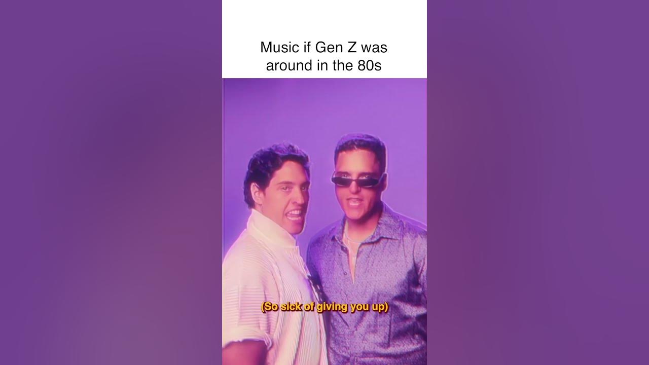 Music if Gen Z was around in the 80s #shorts #comedymusic #genz #80s