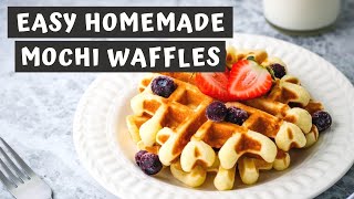 Chewy mochi center with a crunchy golden brown exterior makes for the
best waffles. this easy recipe creates cross between belgain waffles
and japane...