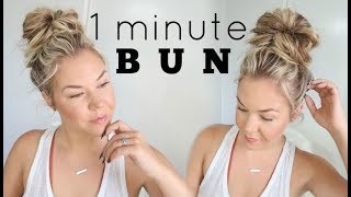 HOW TO DO A FAST MESSY BUN