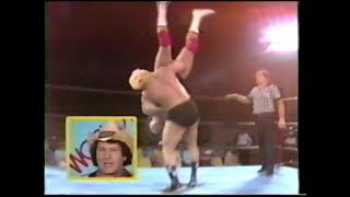 Greg Valentine Vs Brett Hart With Bob Orton Jr On Commentary