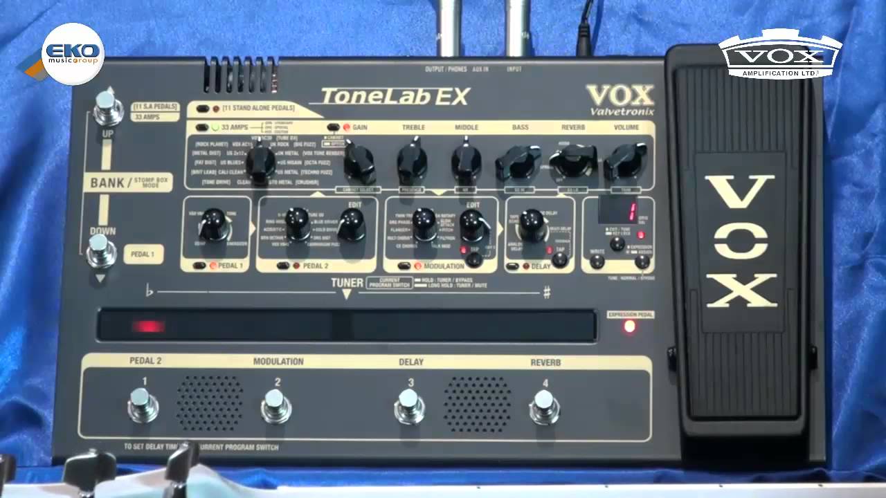 VOX TONELAB EX video tutorial - parte 2