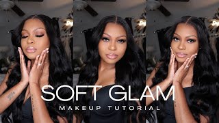 EVERYDAY SOFT GLAM MAKEUP TUTORIAL + Products That I Use || Black Girl Makeup Tutorial 2024