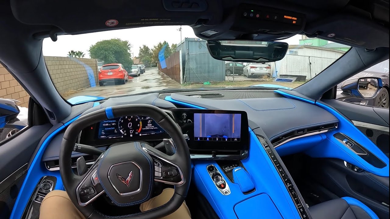 Coffee run in the Corvette POV drive