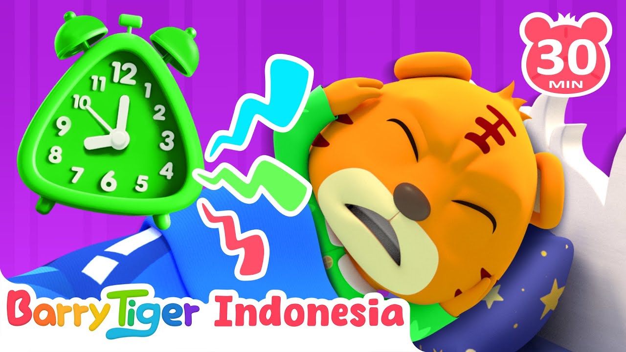 Bernyanyi tentang Tidur dan Bangun 😴 | Lagu Hewan & Lagu Anak | BarryTiger